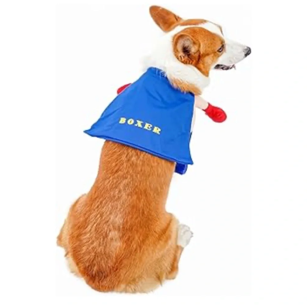 Dog Halloween Costume Rocky Boxer 3D Boxing Gloves for Small Dogs